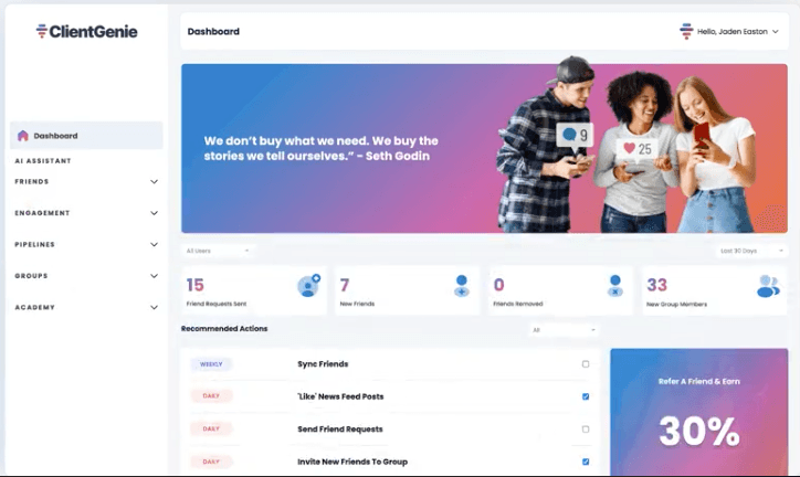 ClientGenie (Web + Chrome Extension)